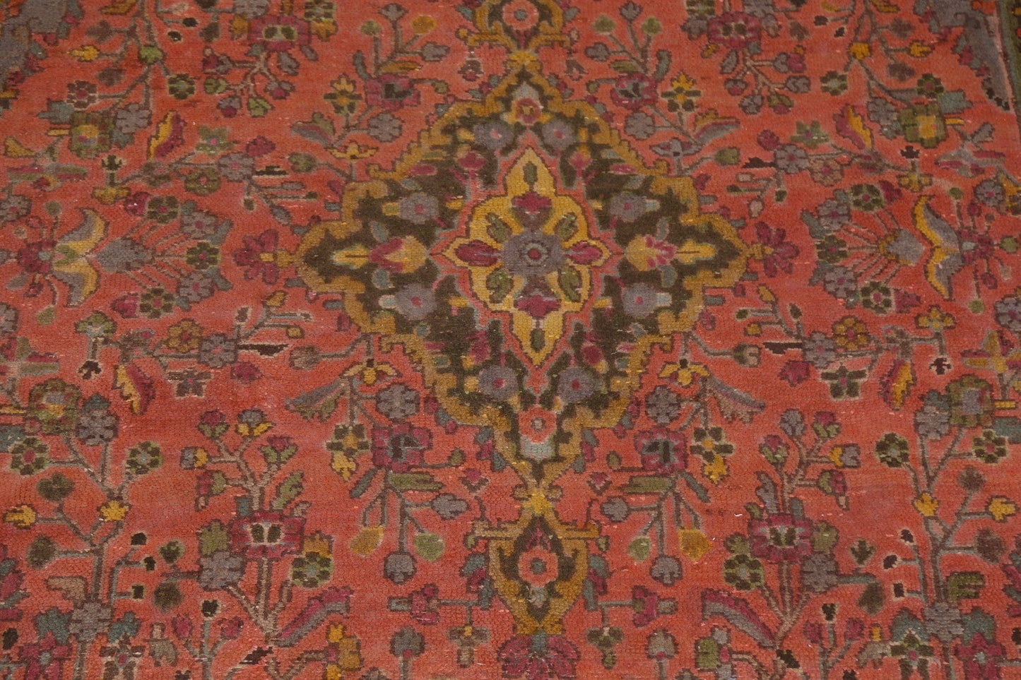 Over-Dyed Wool Hamedan Persian Area Rug 7x10