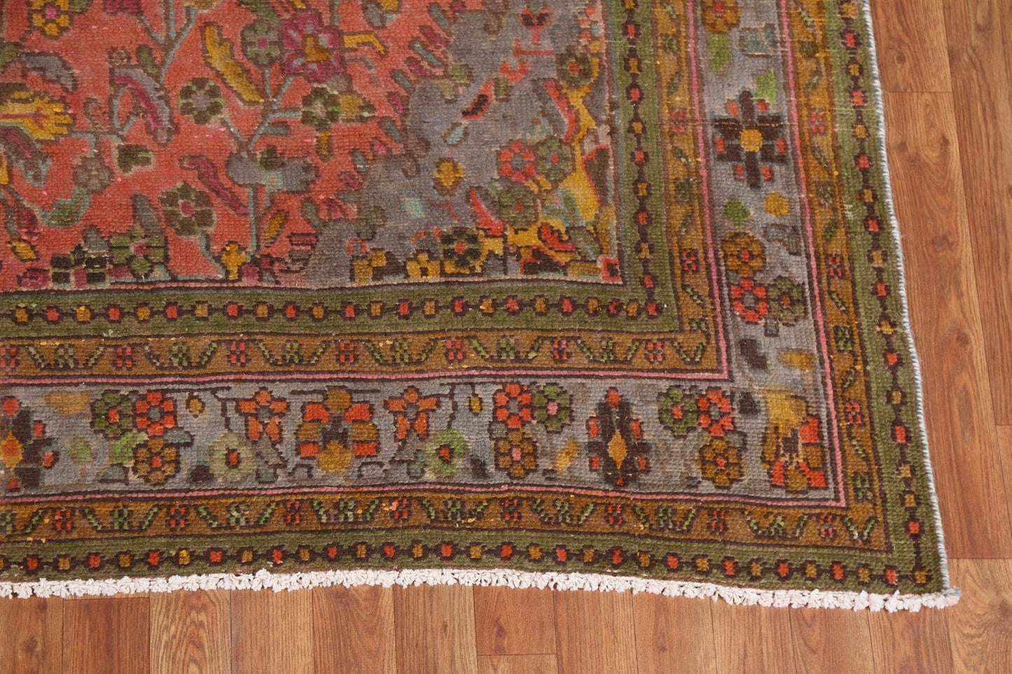 Over-Dyed Wool Hamedan Persian Area Rug 7x10