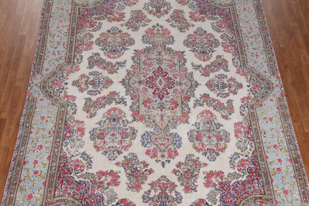 Handmade Wool Kerman Persian Area Rug 8x11