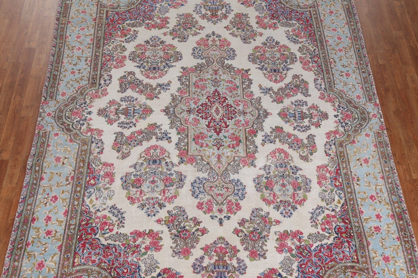 Handmade Wool Kerman Persian Area Rug 8x11