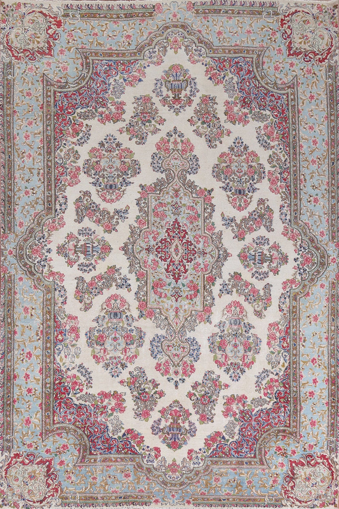 Handmade Wool Kerman Persian Area Rug 8x11