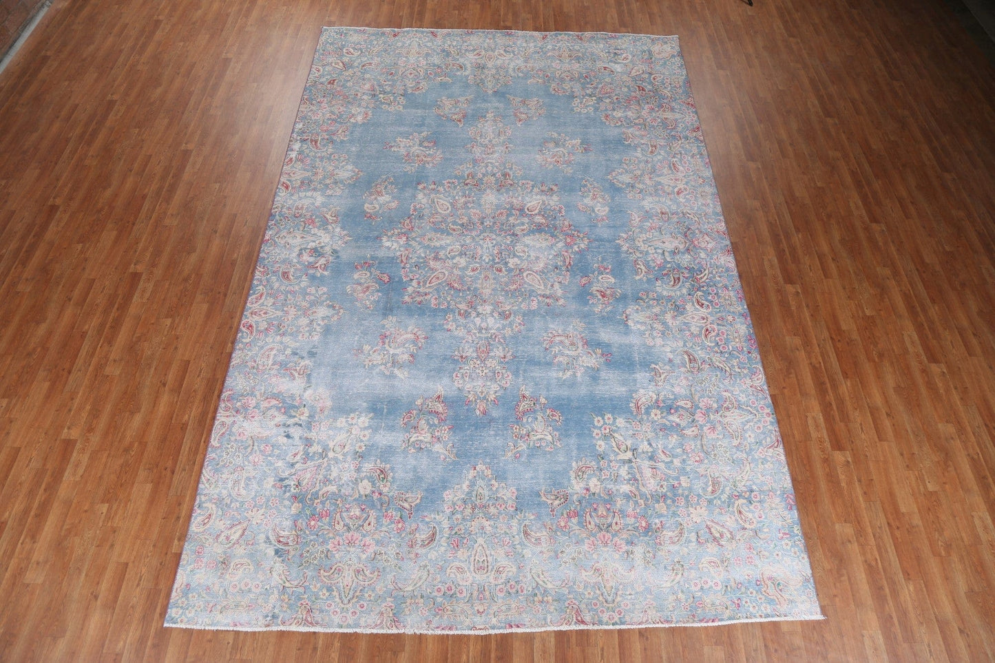 Vegetable Dye Wool Kerman Persian Area Rug 9x14