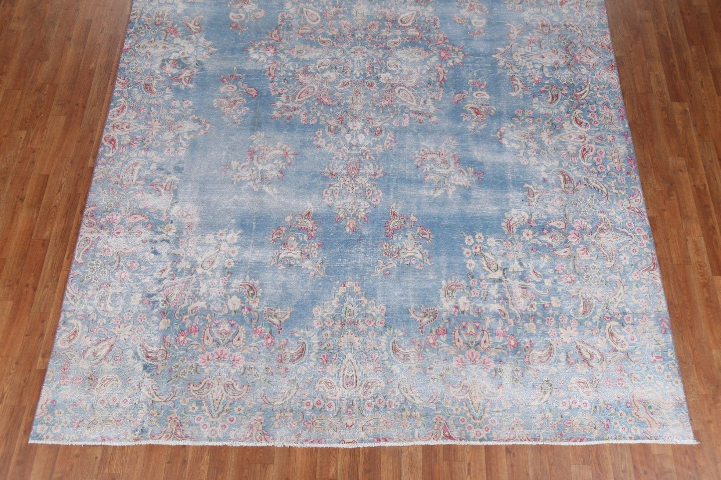 Vegetable Dye Wool Kerman Persian Area Rug 9x14