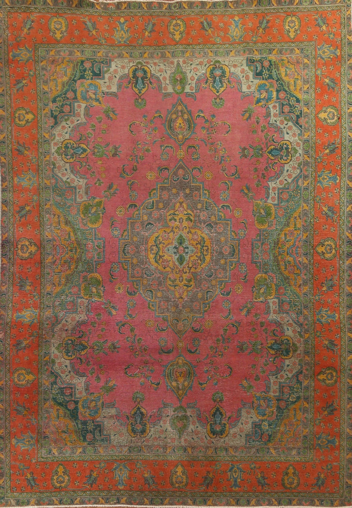 Handmade Wool Tabriz Persian Area Rug 10x13