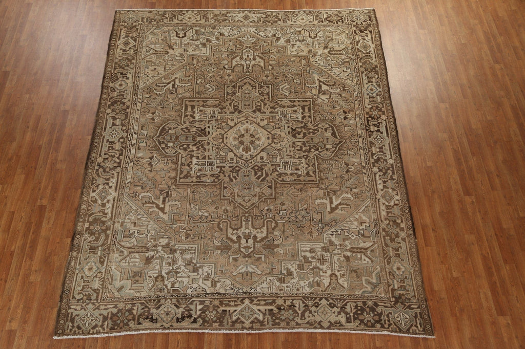 Geometric Heriz Persian Area Rug 9x11