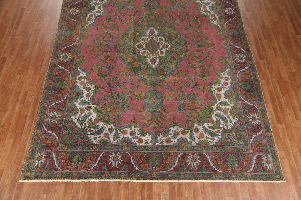 Hand-Knotted Wool Tabriz Persian Area Rug 9x13