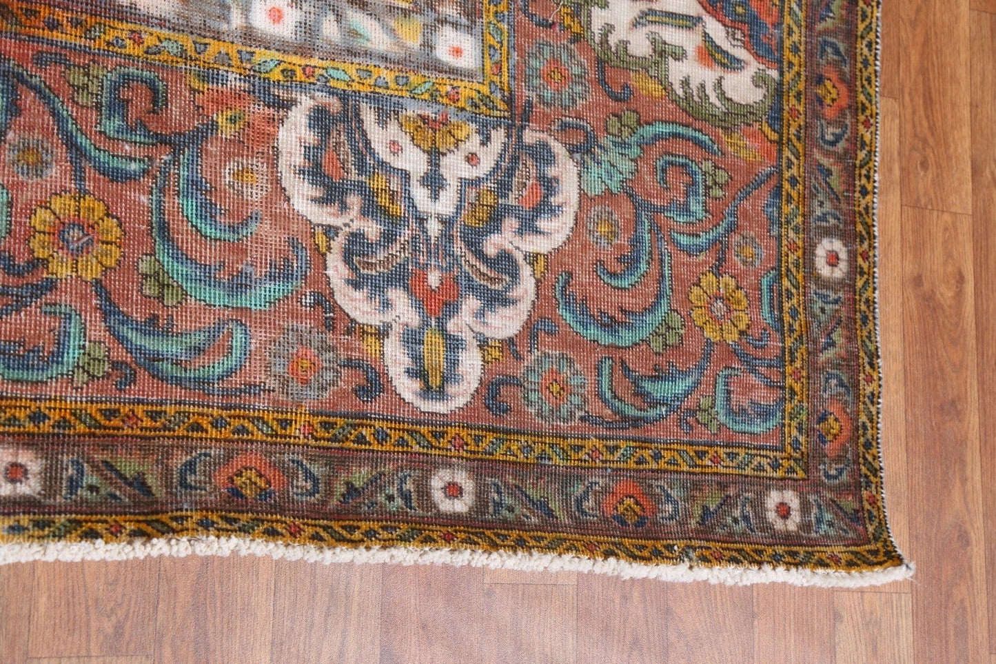 Vintage Wool Tabriz Persian Area Rug 10x13