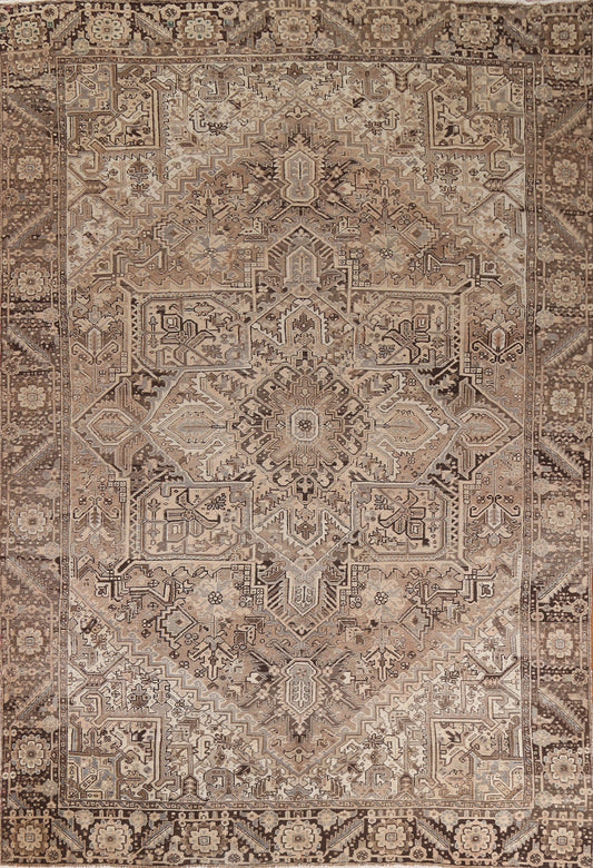 Geometric Heriz Persian Area Rug 10x13