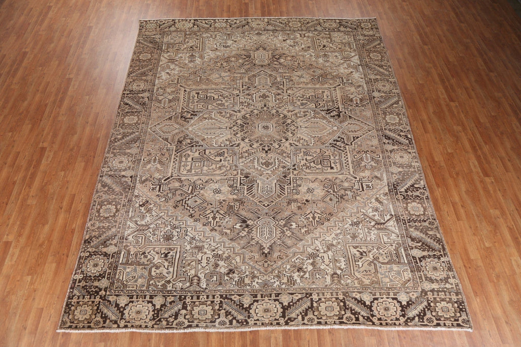 Geometric Heriz Persian Area Rug 10x13