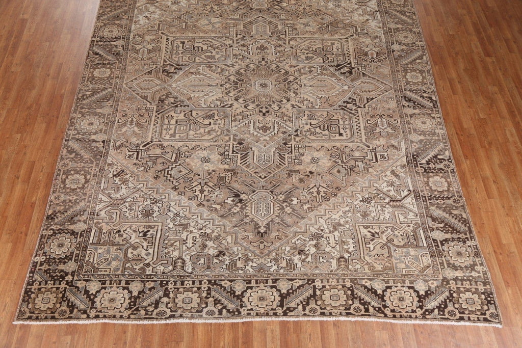 Geometric Heriz Persian Area Rug 10x13