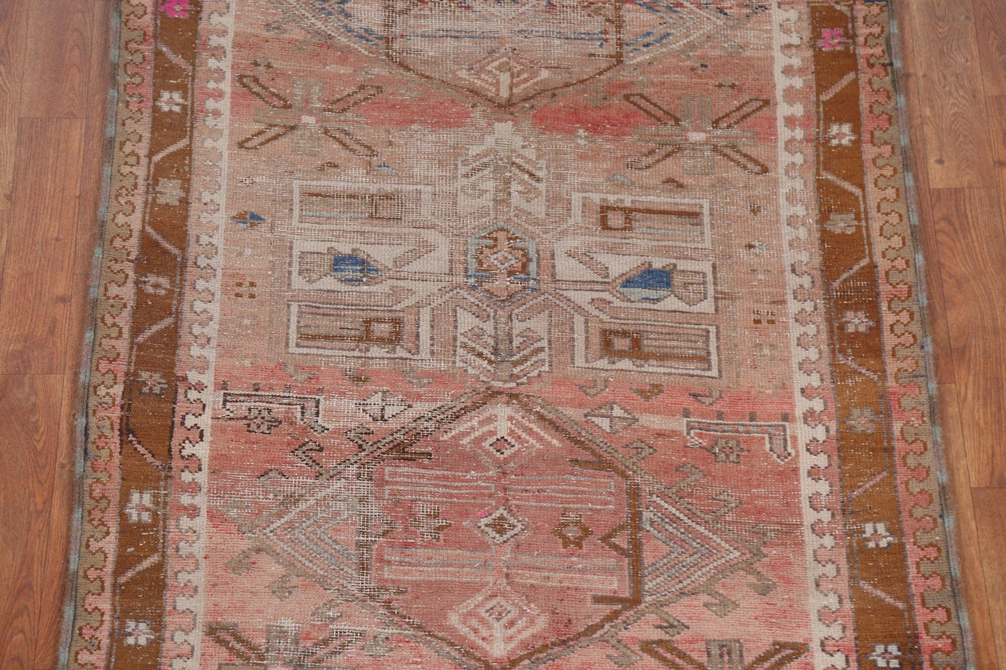 Geometric Ardebil Persian Runner Rug 3x10