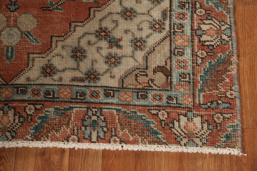 Geometric Wool Hamedan Persian Area Rug 4x6