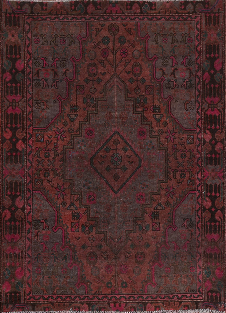 Geometric Wool Zanjan Persian Area Rug 4x6