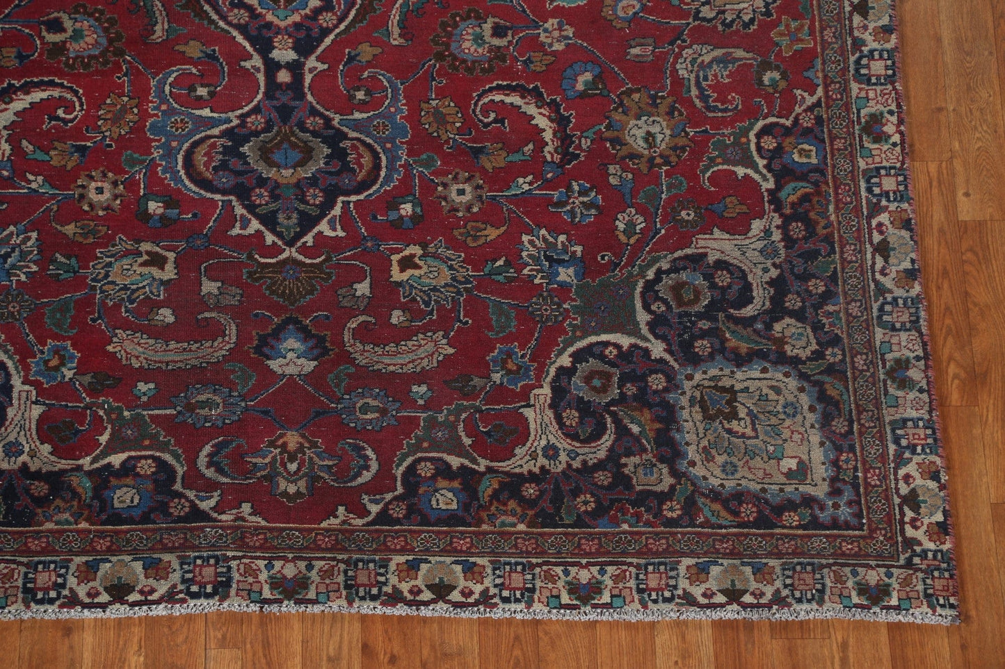 Floral Red Wool Kashmar Persian Area Rug 7x10