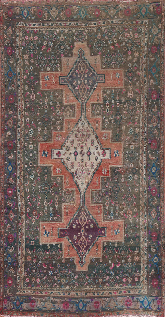 Tribal Geometric Shiraz Persian Area Rug 4x9