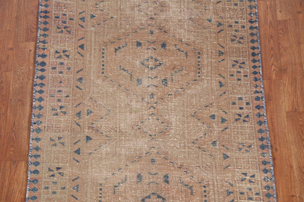 Geometric Heriz Persian Runner Rug 3x9