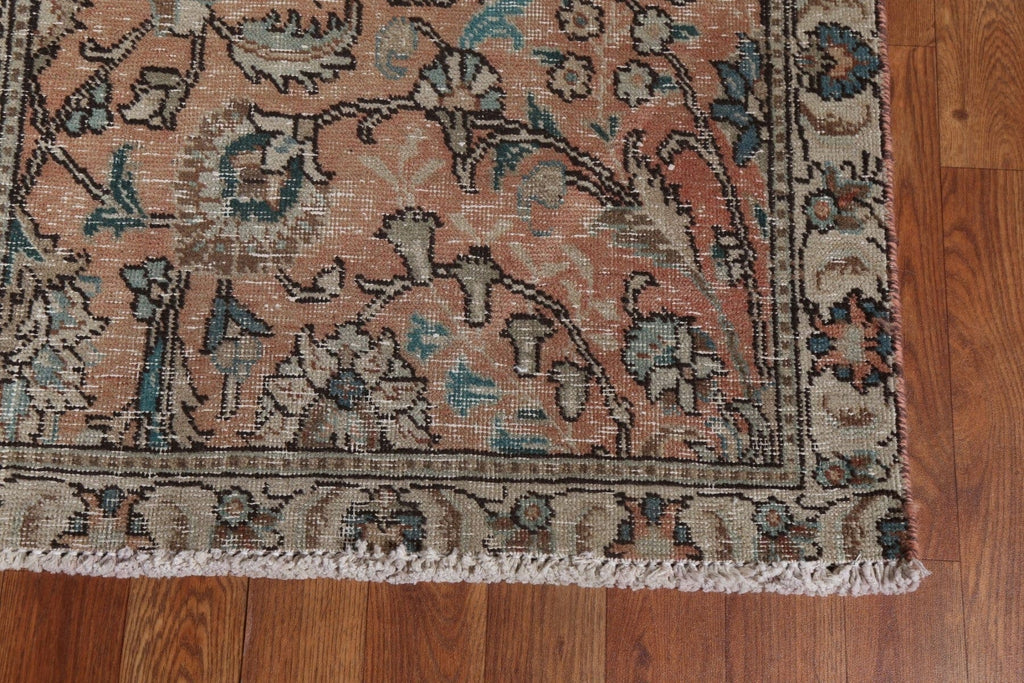 All-Over Floral Tabriz Persian Runner Rug 3x11