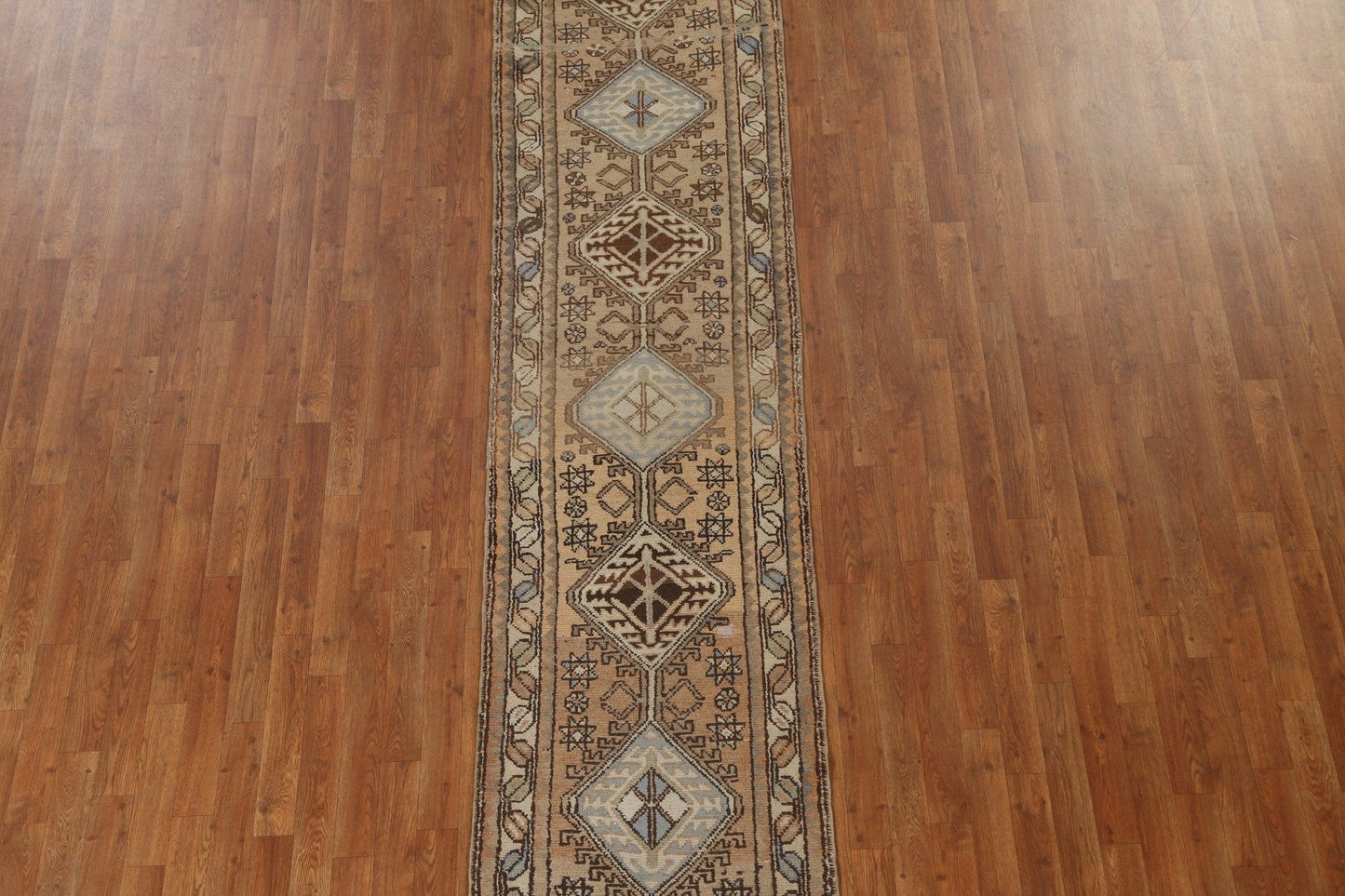 Geometric Hamedan Persian Runner Rug 2x13