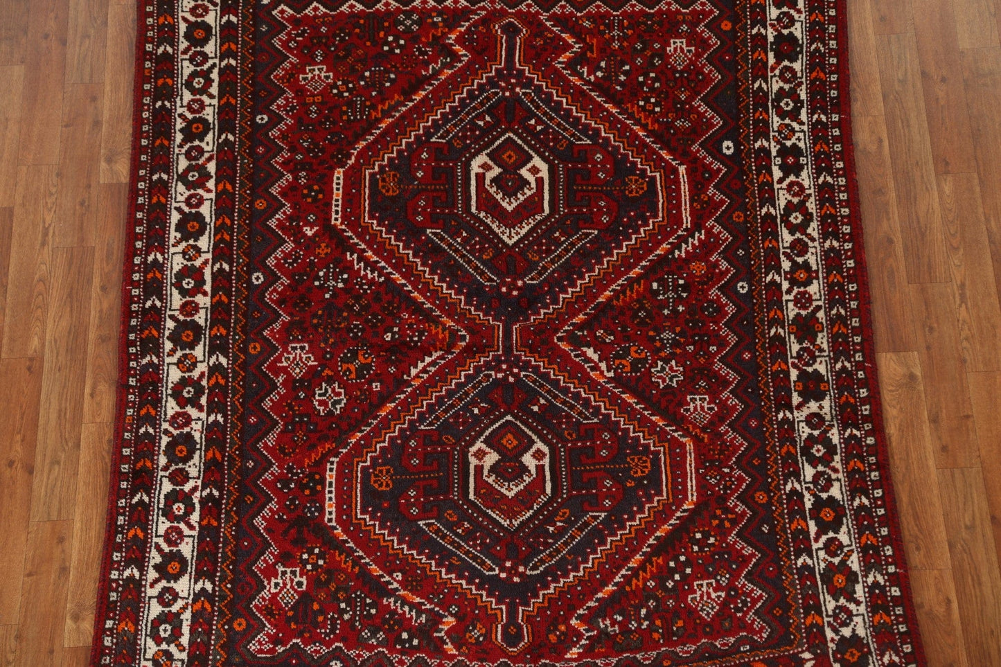 Tribal Red Shiraz Persian Area Rug 5x7