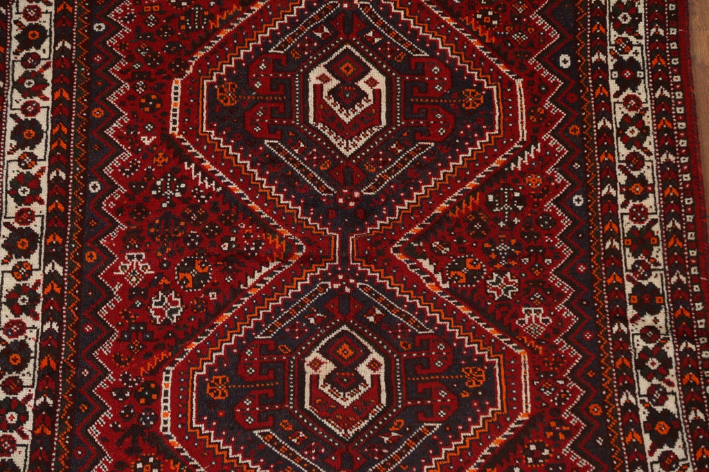 Tribal Red Shiraz Persian Area Rug 5x7