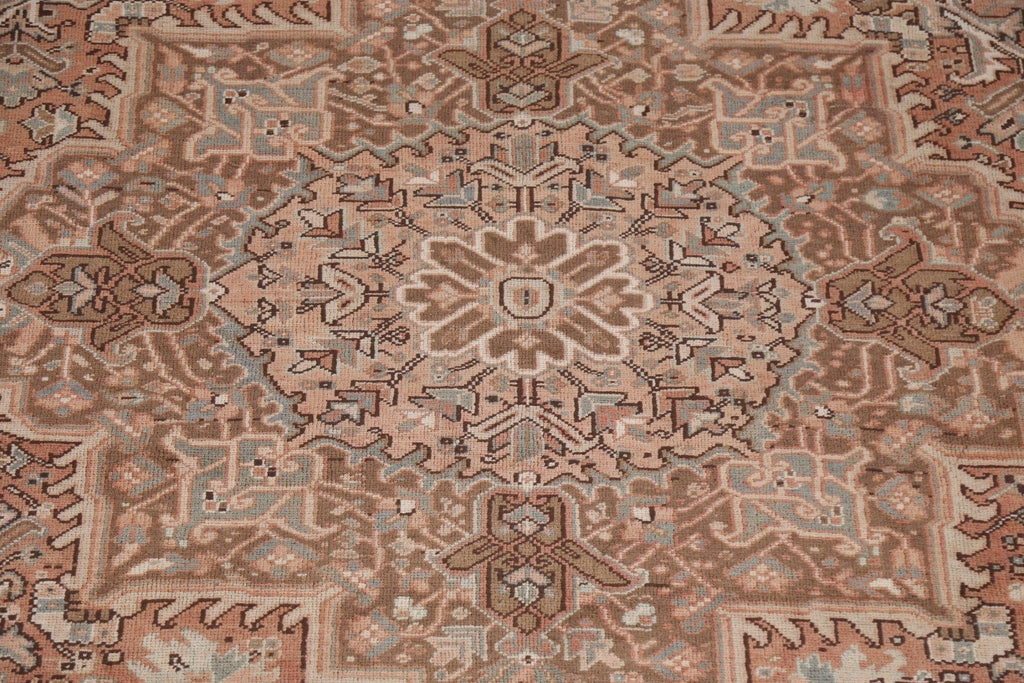 Geometric Wool Heriz Persian Area Rug 8x11