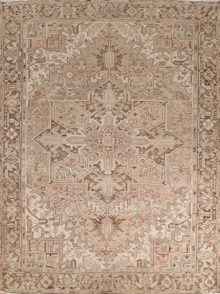 Geometric Heriz Persian Area Rug 8x10