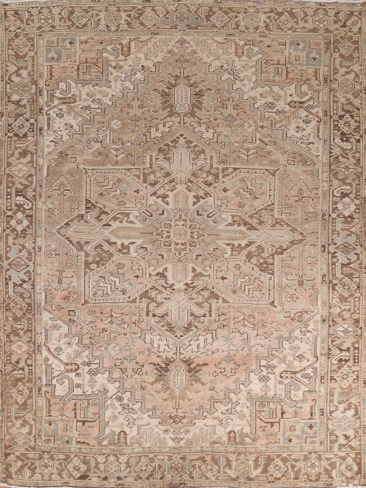 Geometric Heriz Persian Area Rug 8x10