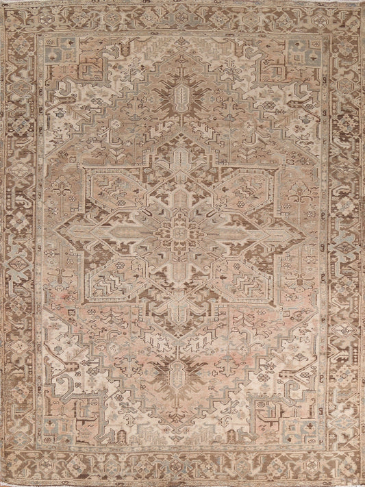 Geometric Heriz Persian Area Rug 8x10