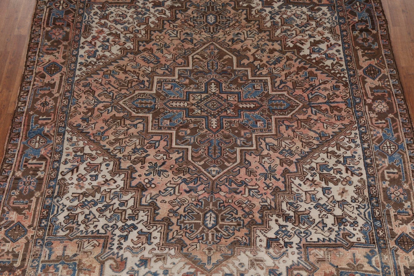 Geometric Wool Heriz Persian Area Rug 8x10