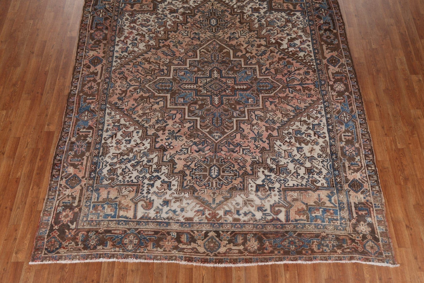 Geometric Wool Heriz Persian Area Rug 8x10