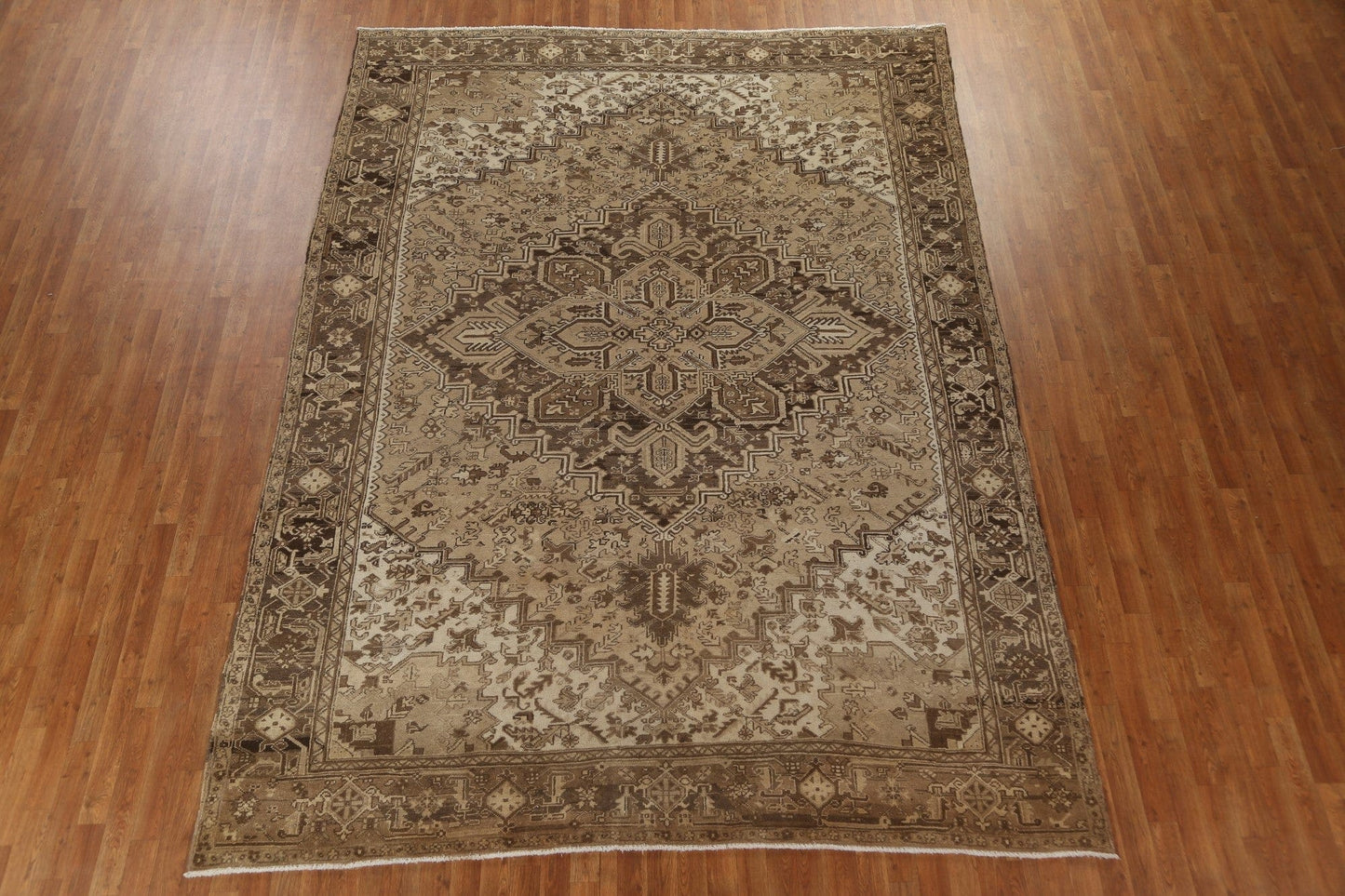 Handmade Wool Heriz Persian Area Rug 9x12