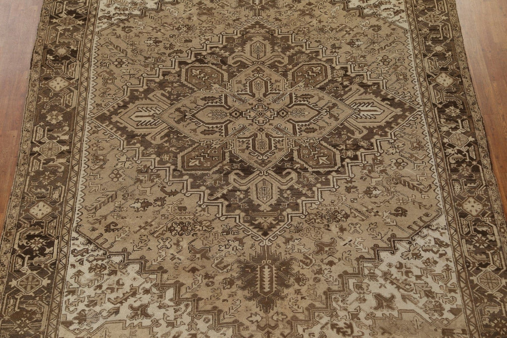 Handmade Wool Heriz Persian Area Rug 9x12