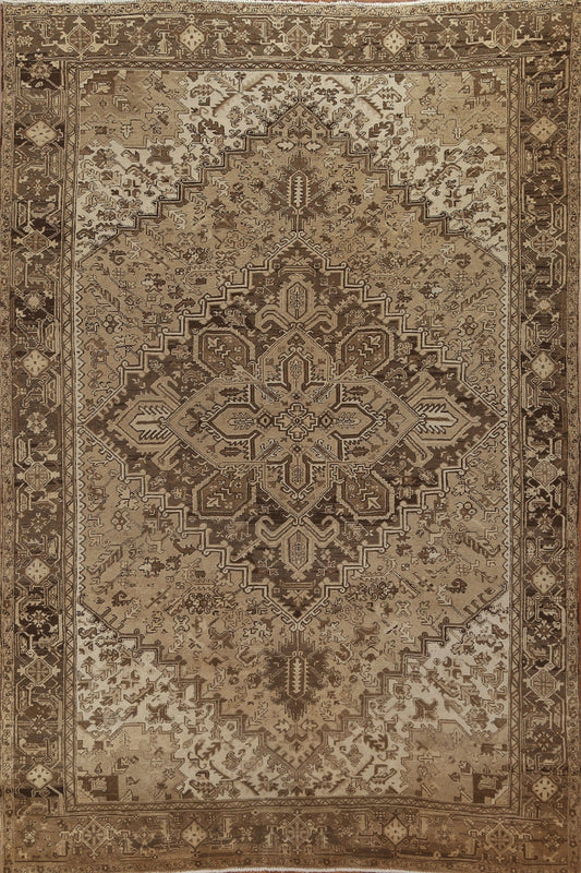 Handmade Wool Heriz Persian Area Rug 9x12