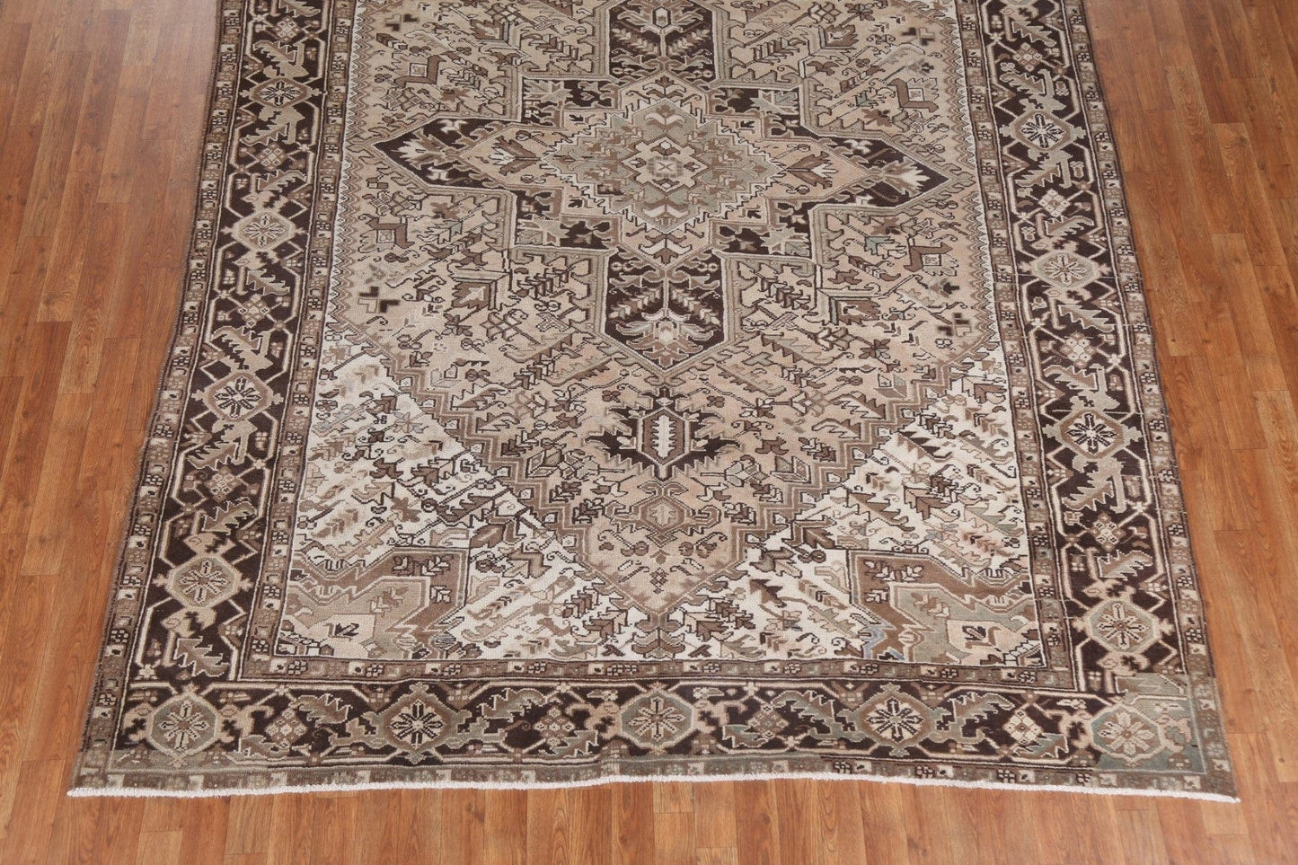 Geometric Wool Heriz Persian Area Rug 8x10