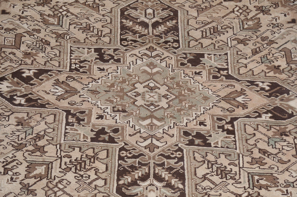 Geometric Wool Heriz Persian Area Rug 8x10