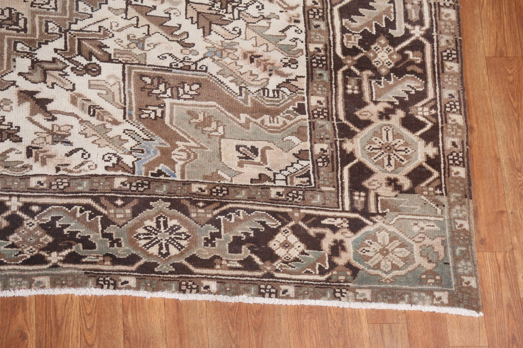 Geometric Wool Heriz Persian Area Rug 8x10