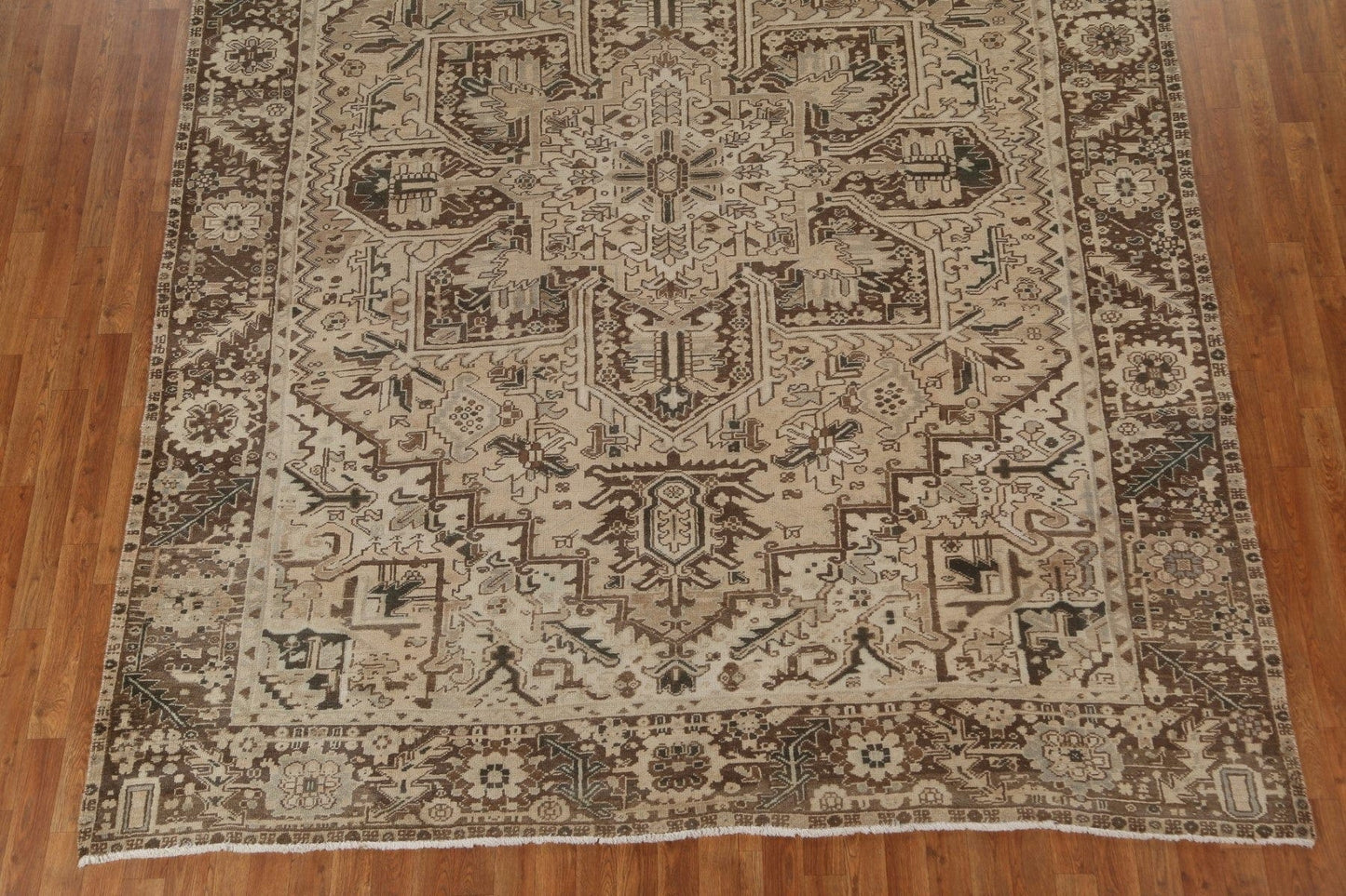 Handmade Wool Heriz Persian Area Rug 8x11