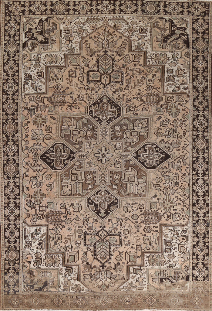 Geometric Heriz Persian Area Rug 10x12