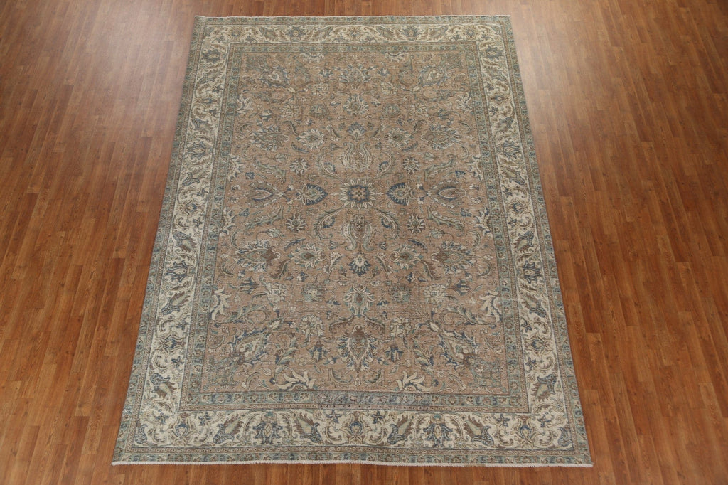 All-Over Floral Tabriz Persian Area Rug 8x12