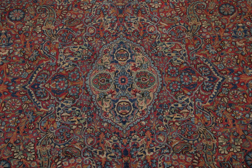 Antique Vegetable Dye Kerman Lavar Persian Area Rug 10x14