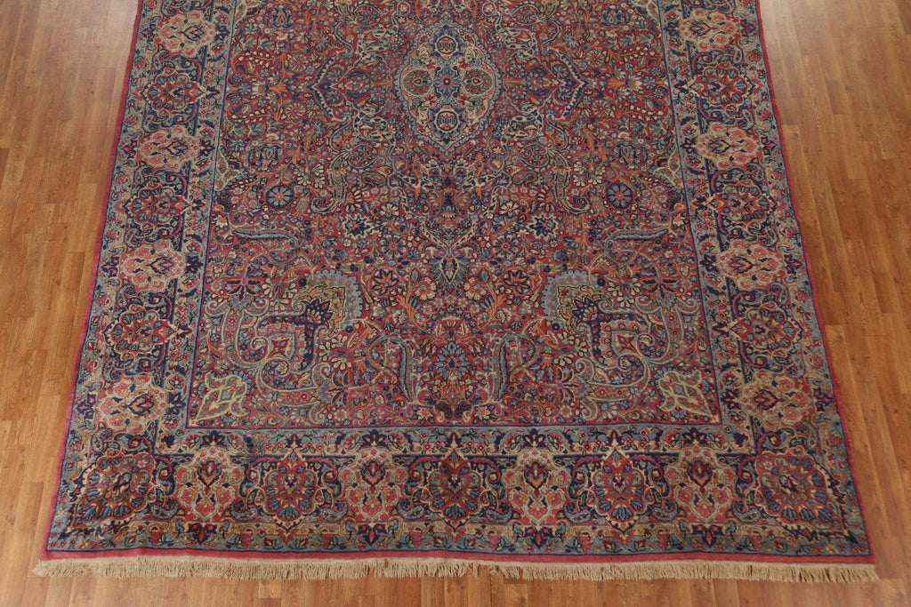 Antique Vegetable Dye Kerman Lavar Persian Area Rug 10x14