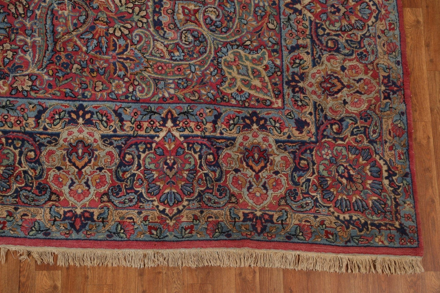 Antique Vegetable Dye Kerman Lavar Persian Area Rug 10x14