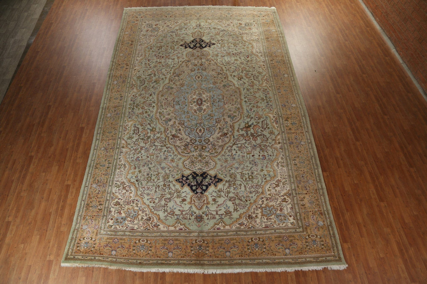 Vegetable Dye Tabriz Large Persian Rug 11x18