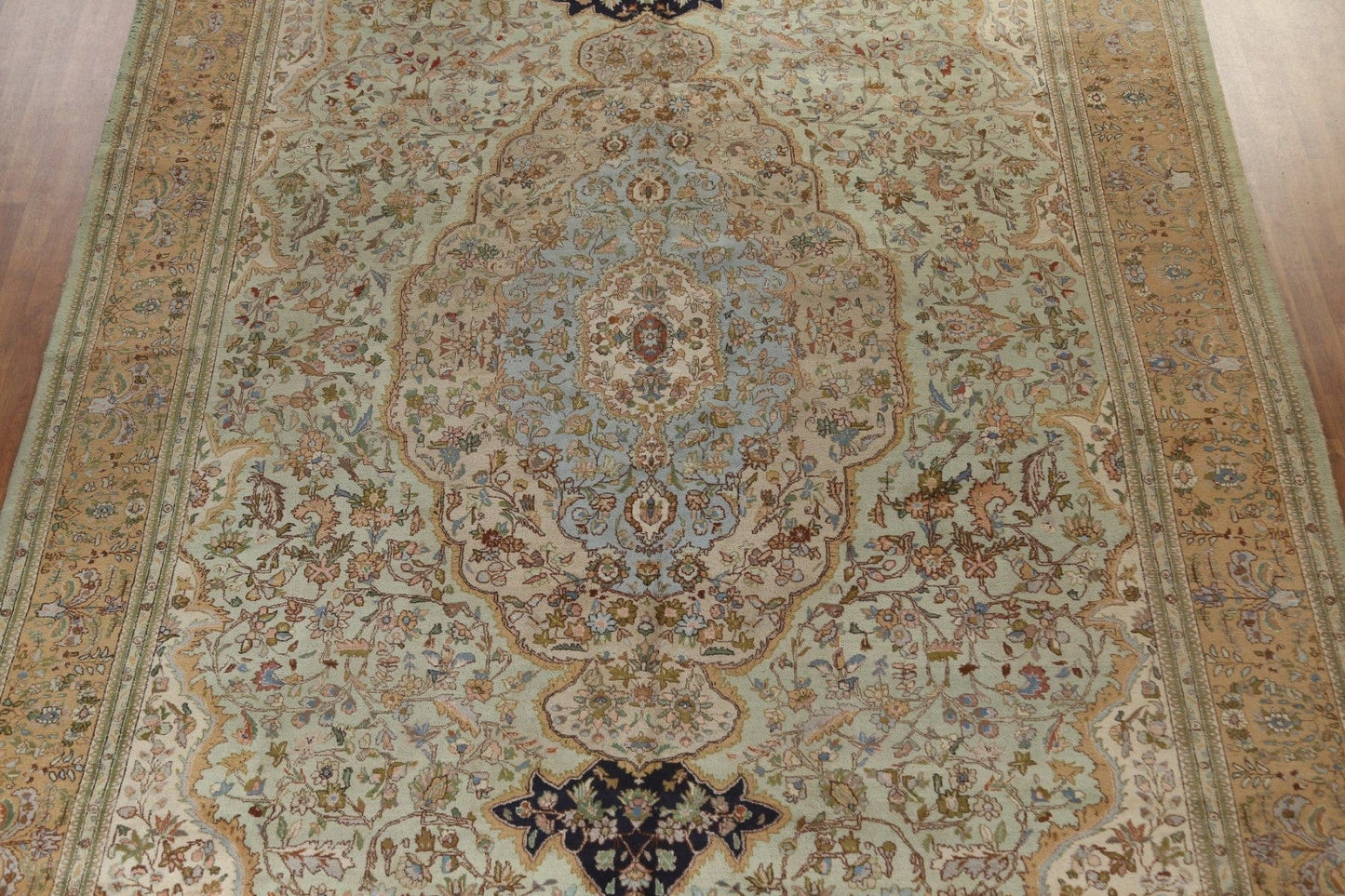 Vegetable Dye Tabriz Large Persian Rug 11x18