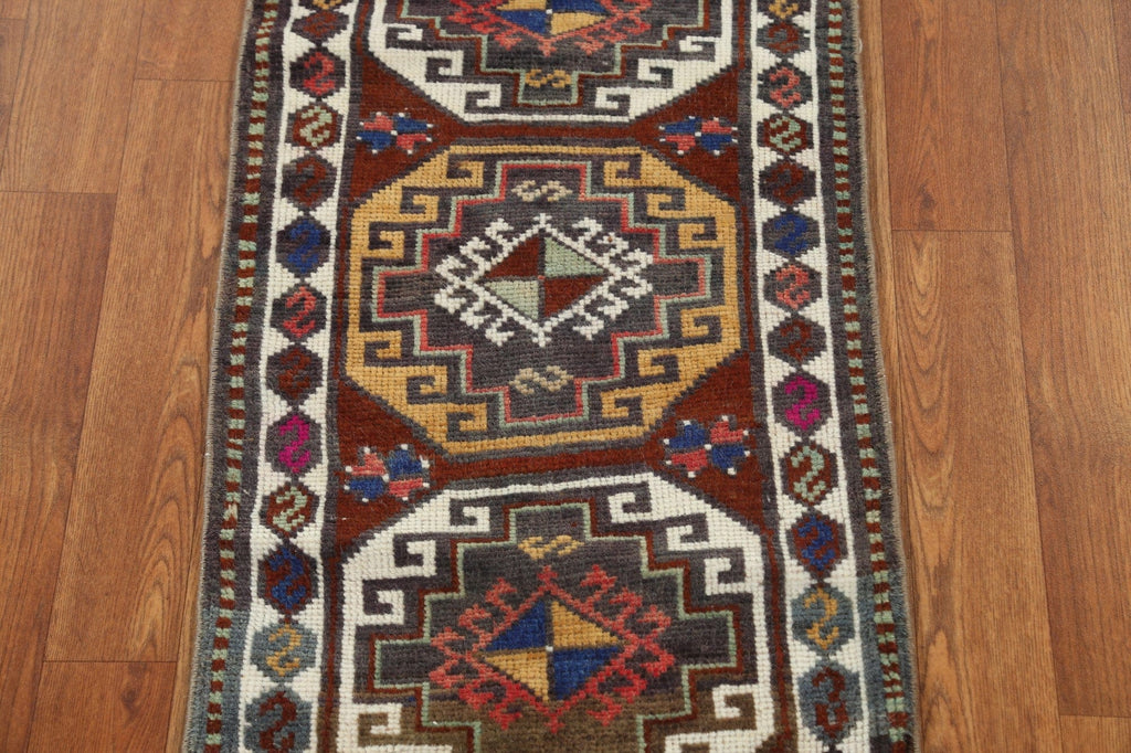 Geometric Handmade Anatolian Turkish Wool Rug 2x3