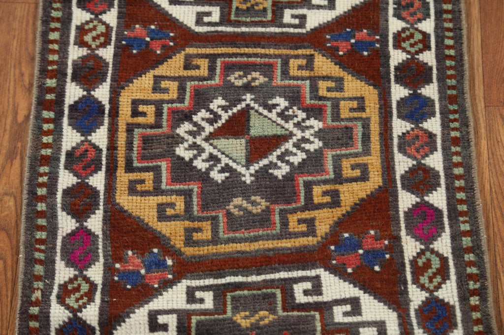 Geometric Handmade Anatolian Turkish Wool Rug 2x3