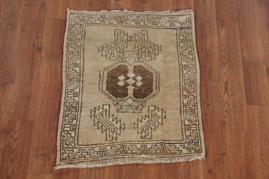 Geometric Anatolian Oriental Square Rug 2x2