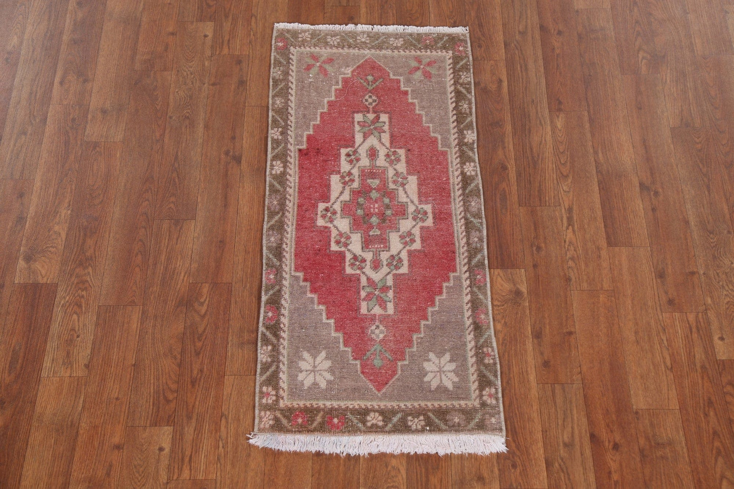 Geometric Anatolian Oriental Area Rug 1x3