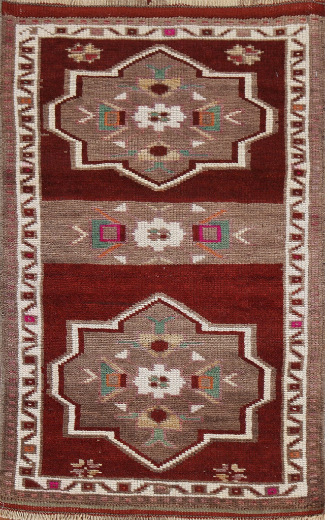 Geometric Anatolian Turkish Area Rug 2x3