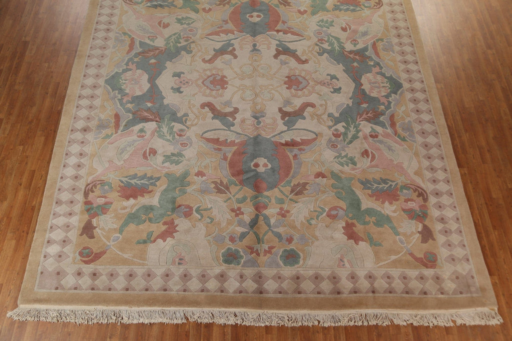 Geometric Nepalese Large Oriental Rug 12x15